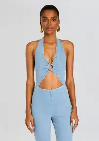 Kairi Denim Jumpsuit(Mercer,XXS)