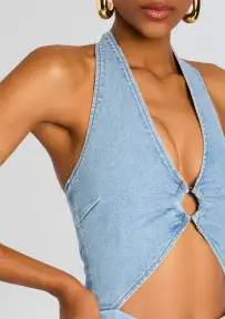 Kairi Denim Jumpsuit(Mercer,XXS)