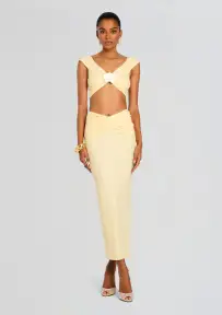 Mirabell Maxi Skirt(Butter 118,XS)