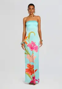 Vivi Dress(Aqua Primavera,XXS)
