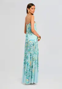 Wani Maxi Dress(Blue Yellow Mix,XXS)