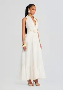 Anvi Shirt Dress(White,XXS)