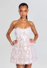Alira Lace Dress(White,XXS)