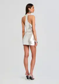 Alondra Sequin Dress(Silver Ice,XXS)