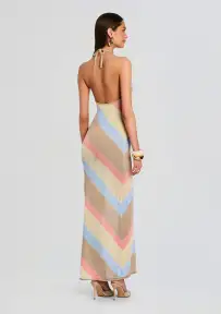Dree Knit Maxi Dress(Yellow/Peach/Stone/Ice,XXS)