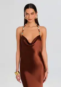 Finley Dress(Chestnut,XXS)