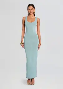 Jasmine Knit Dress(Frosted Sea,XXS)