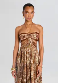Kimmy Dress(Terracotta Paisley,XXS)