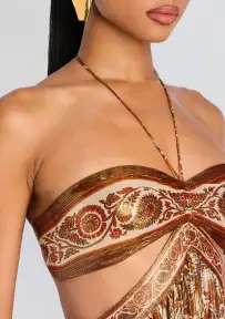 Kimmy Dress(Terracotta Paisley,XXS)