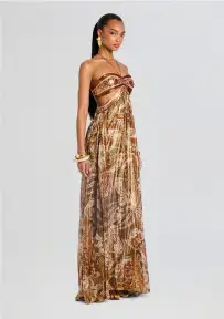 Kimmy Dress(Terracotta Paisley,XXS)
