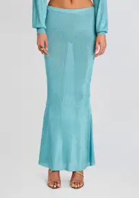 Harmony Metallic Knit Skirt