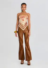 Vincenta Suede Pant(Cognac,XXS)