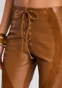 Vincenta Suede Pant(Cognac,XXS)