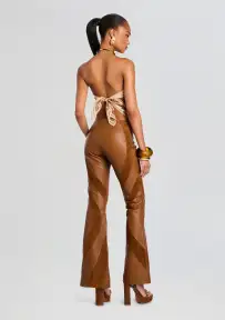 Vincenta Suede Pant(Cognac,XXS)