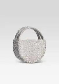 Betsy Small Crystal Bag - Silver