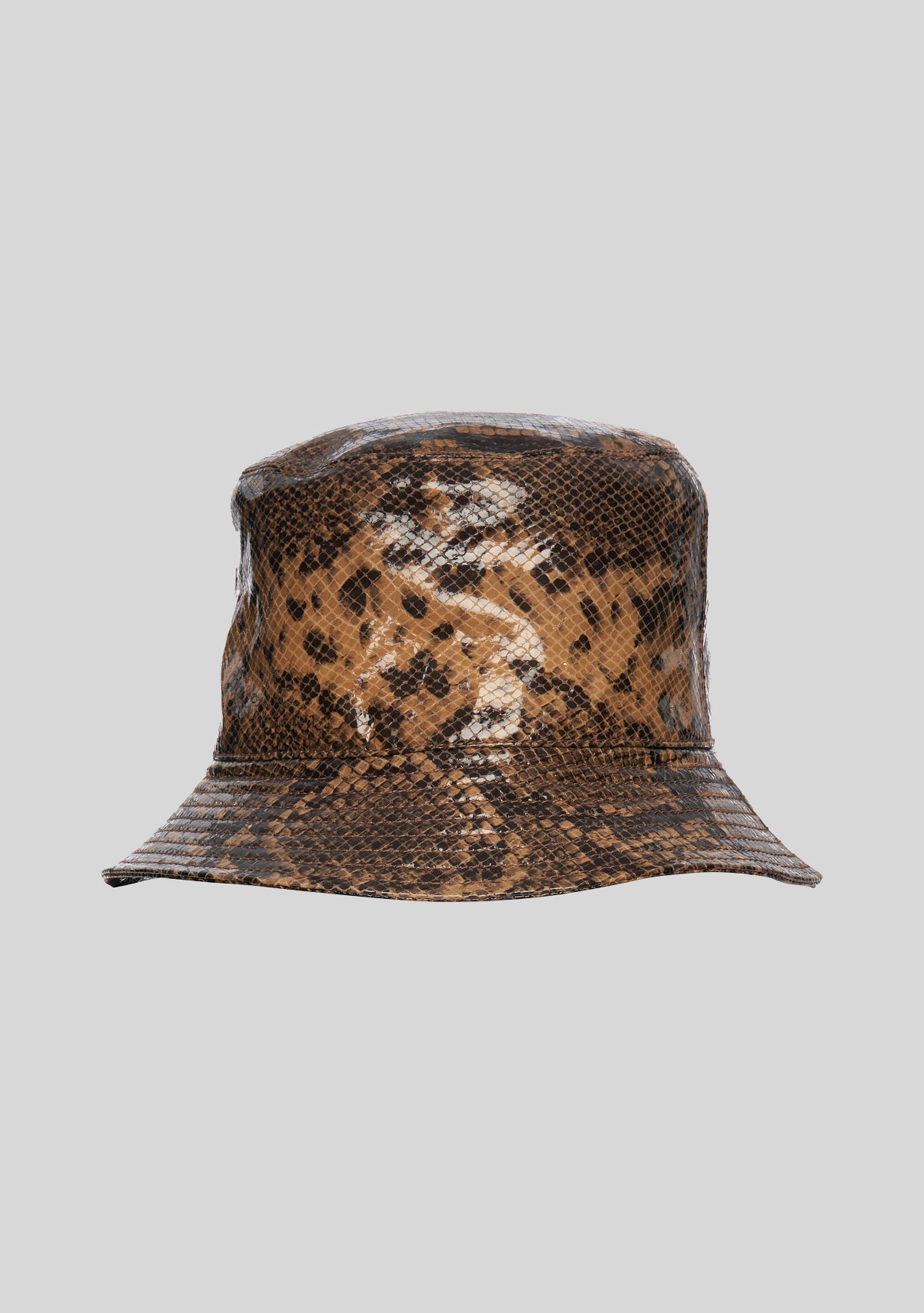Brae Leather Hat - Tannin Snake