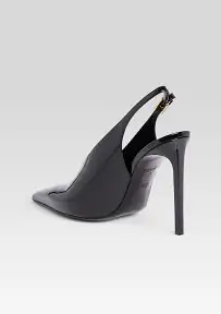 Celia Leather Slingback(Black,35)
