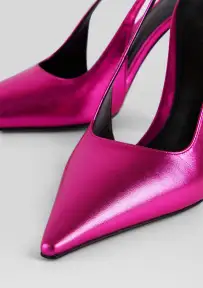 Cindy Slingback Heel(Metallic Pink,35)
