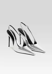 Cindy Slingback Heel(Silver,35)