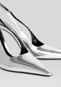 Cindy Slingback Heel(Silver,35)