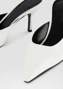 Daphne Leather Mule(White,36)