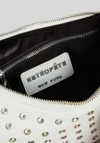 Elodie Medium Bag - White/Silver