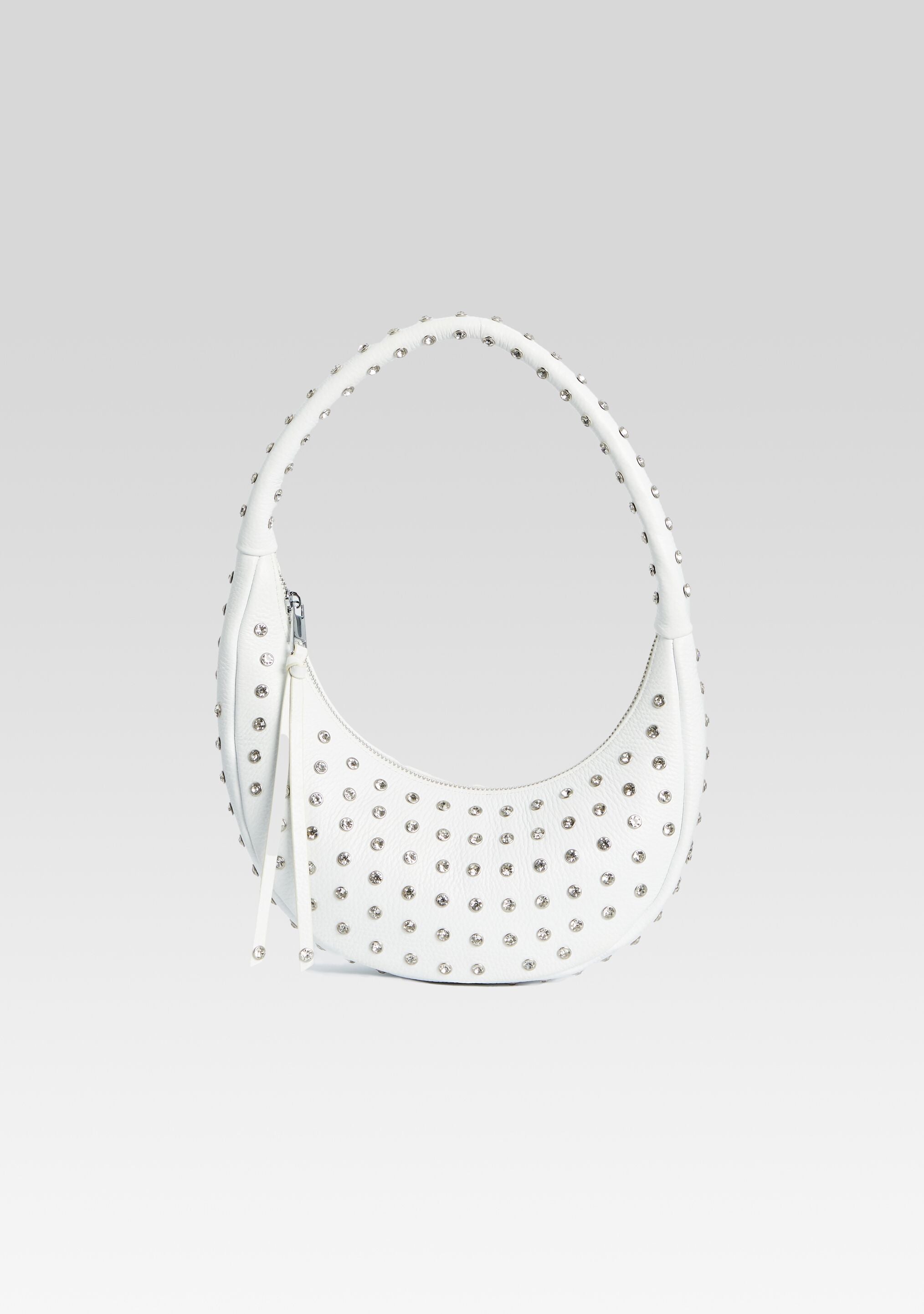 Elodie Medium Bag - White/Silver
