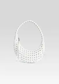 Elodie Medium Bag - White/Silver