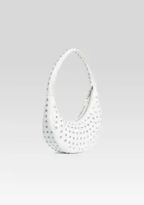 Elodie Medium Bag - White/Silver