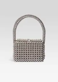 Eclipse Pearl Crystal Bag - Gunmetal