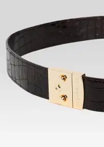 Celeste Belt(Burgundy Croco,70)