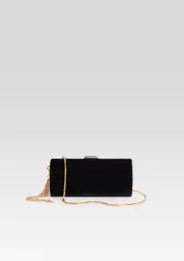 Gracelyn Clutch - Velvet Black