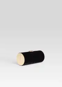 Gracelyn Clutch - Velvet Black