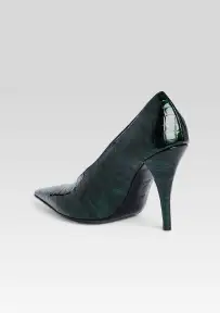 Corinna Leather Heel(Pine Croco,35)