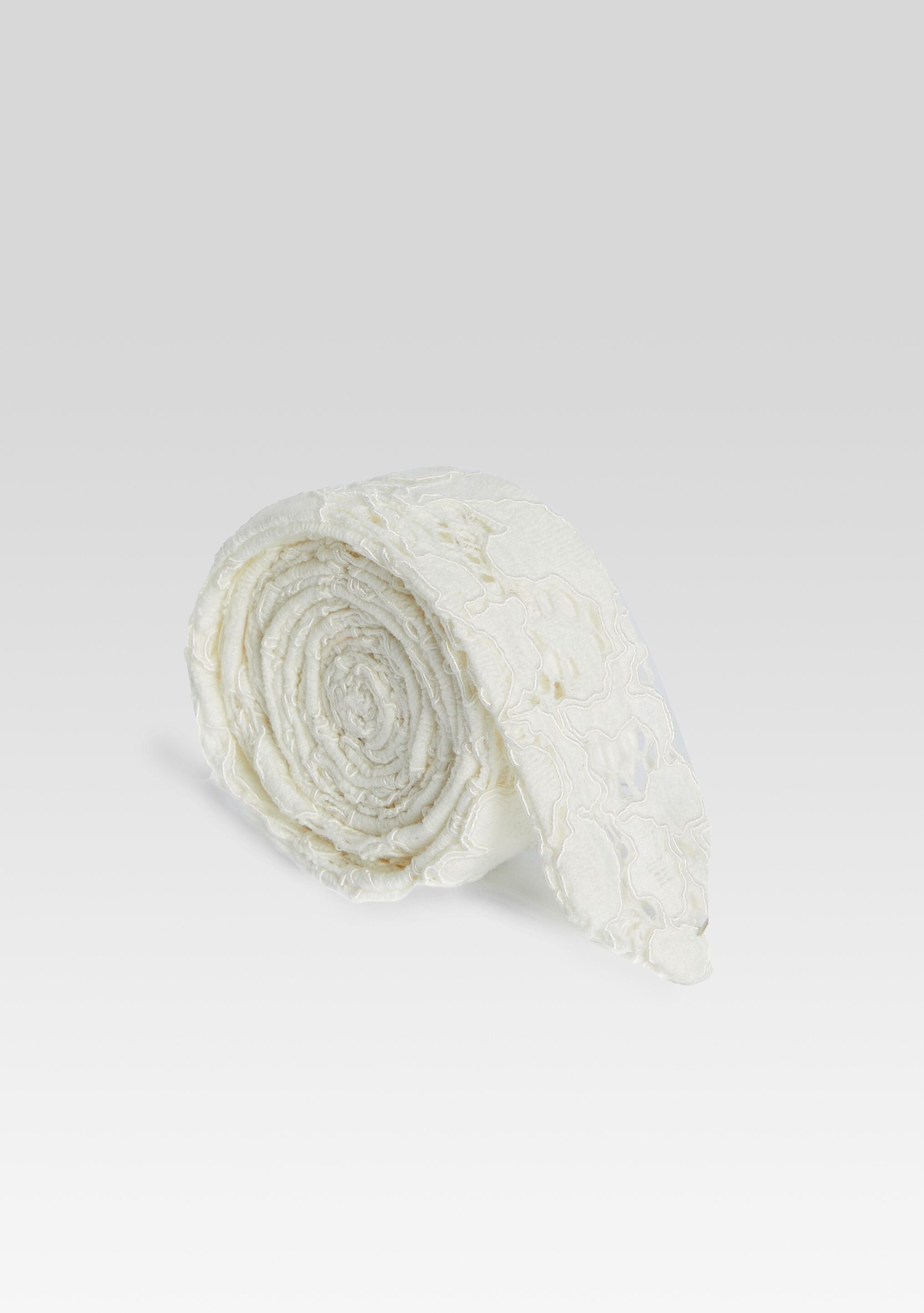 Lace Tie - White