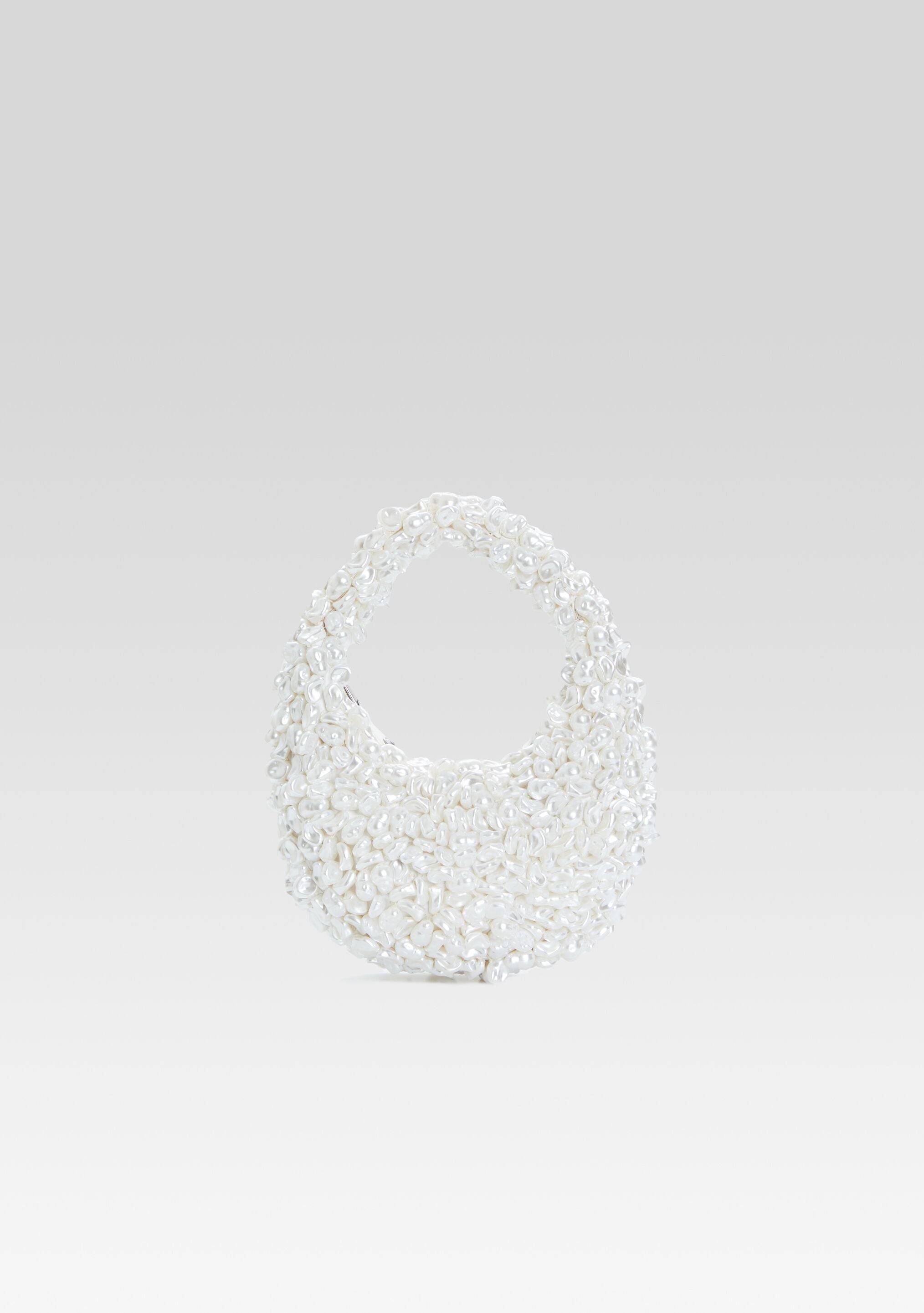 Lottie Pearl Bag - White