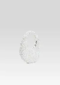 Lottie Pearl Bag - White