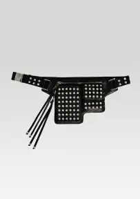 Liana Belt Bag - Black/Silver
