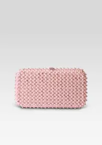 Lydia Pearl Crystal Bag - Peach