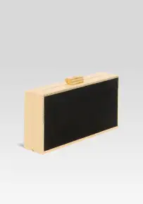 Milo Clutch - Black/Gold Metal