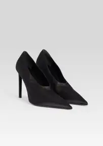 Mollie Satin Pump(Black,36)