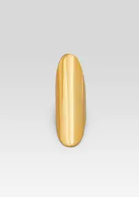 Oval Finger Ring - Gold