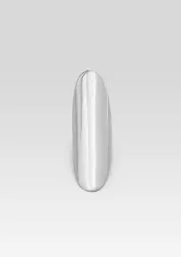 Oval Finger Ring - Silver