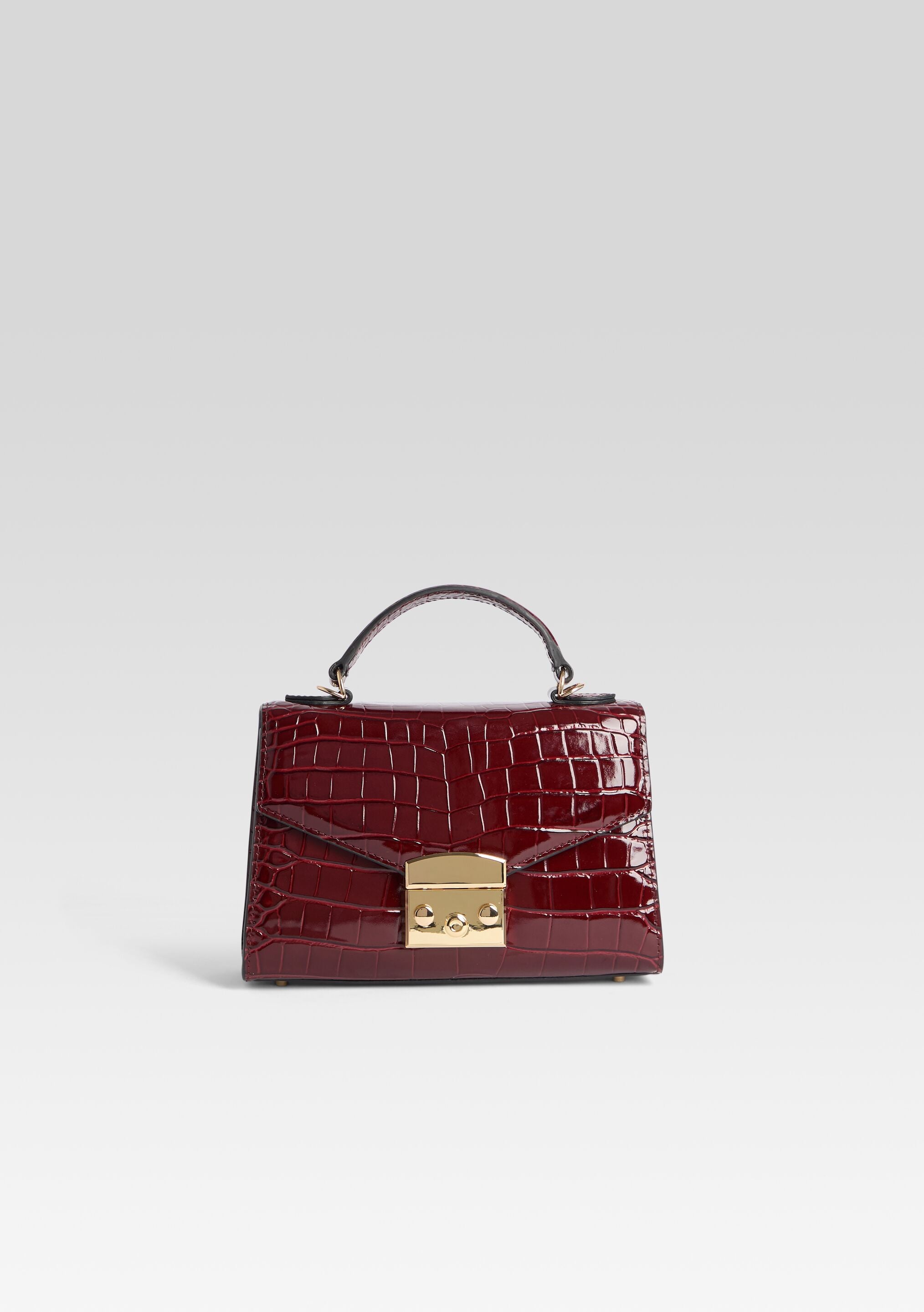Renee Bag - Burgundy Croco