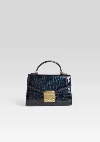 Renee Bag - Navy Croco