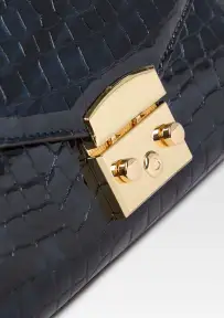 Renee Bag - Navy Croco