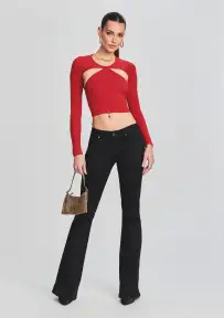 Demi Coated Denim Jean(Waxed Black,23)