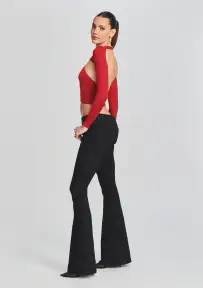 Demi Coated Denim Jean(Waxed Black,23)