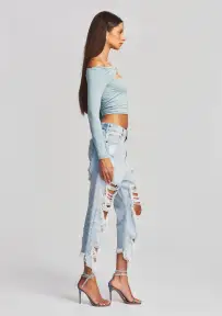 Omar Drop Boyfriend Jean(Light Laguna,22)