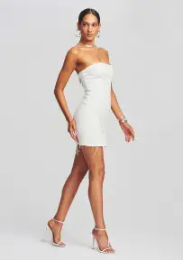 Leighton Dress(White,XXS)